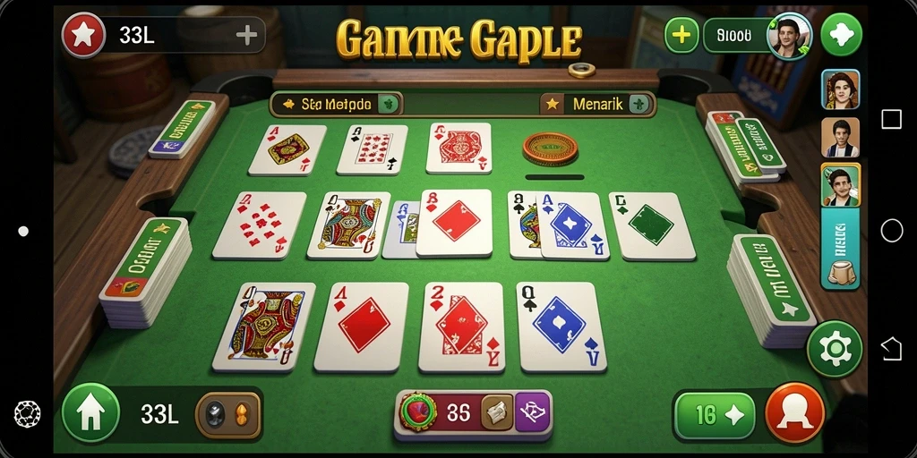 Gameplay menarik saat bermain Gaple di 33L.