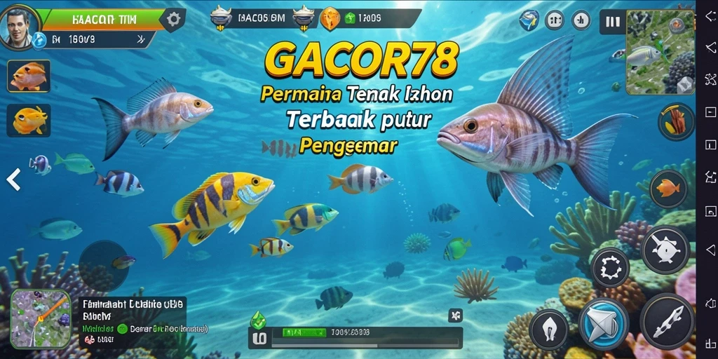 Tampilan gameplay GACOR78 yang mengasyikkan dan penuh aksi Tembak Ikan.