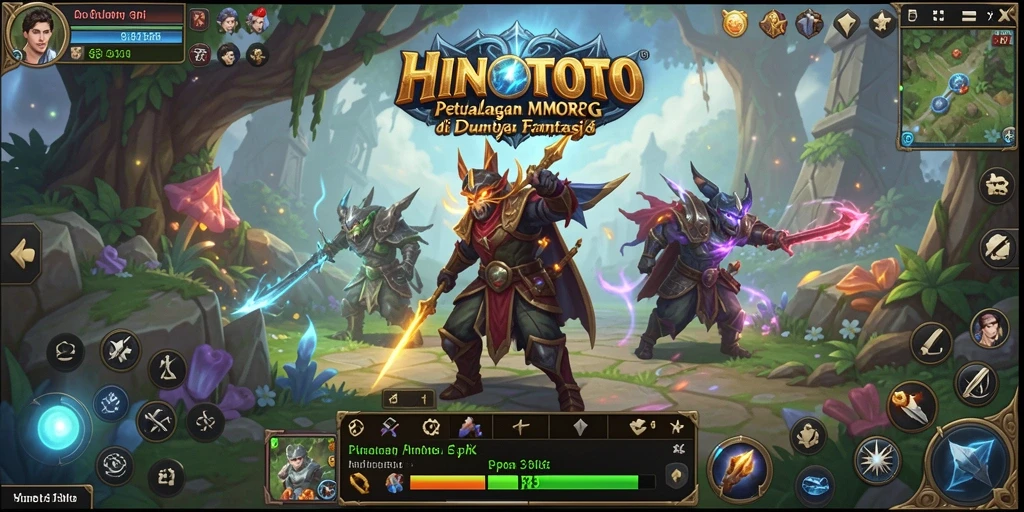Screenshot gameplay HINOTOTO menampilkan pertempuran seru dan aksi mendebarkan.