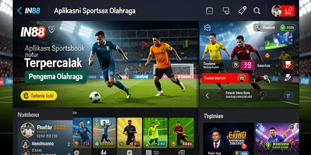 Screenshot menampilkan fitur taruhan langsung yang menarik di IN88.