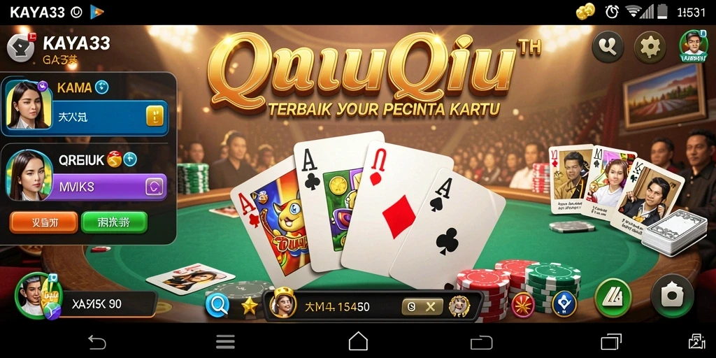 Tampilan gameplay QiuQiu yang seru dan interaktif di KAYA33.