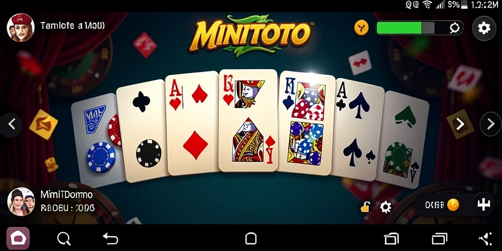 Tampilan gameplay seru dan interaktif di MINITOTO