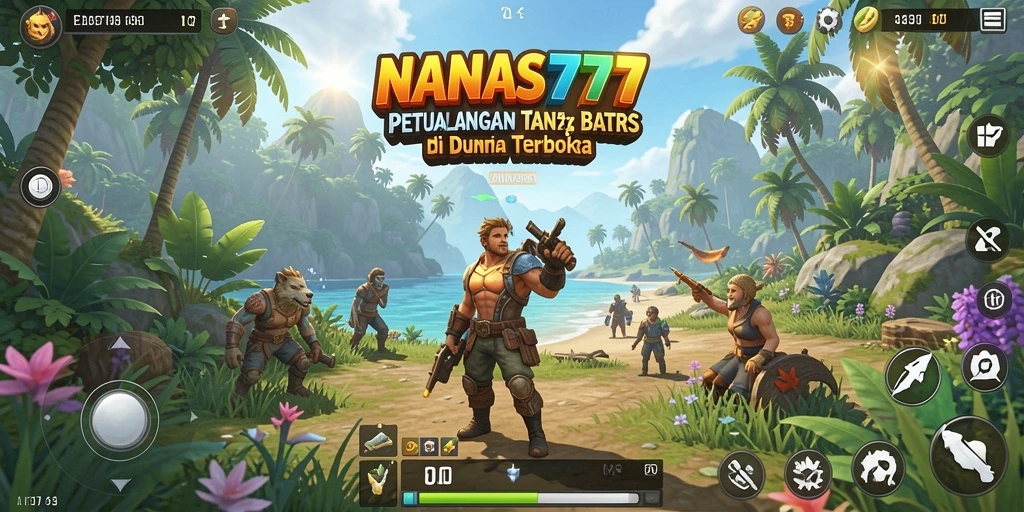 Tangkapan layar menampilkan petualangan seru di dunia terbuka NANAS777.