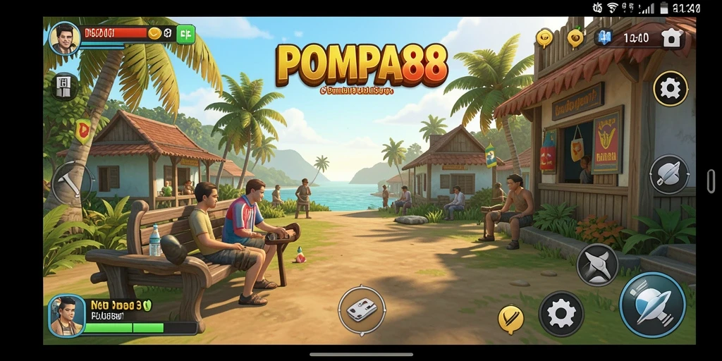 Screenshot menunjukkan momen seru dalam gameplay POMPA88.
