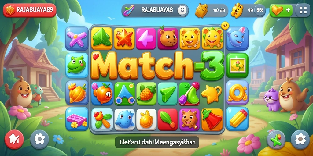 Screenshot utama menunjukkan gameplay seru dari RAJABUAYA89.