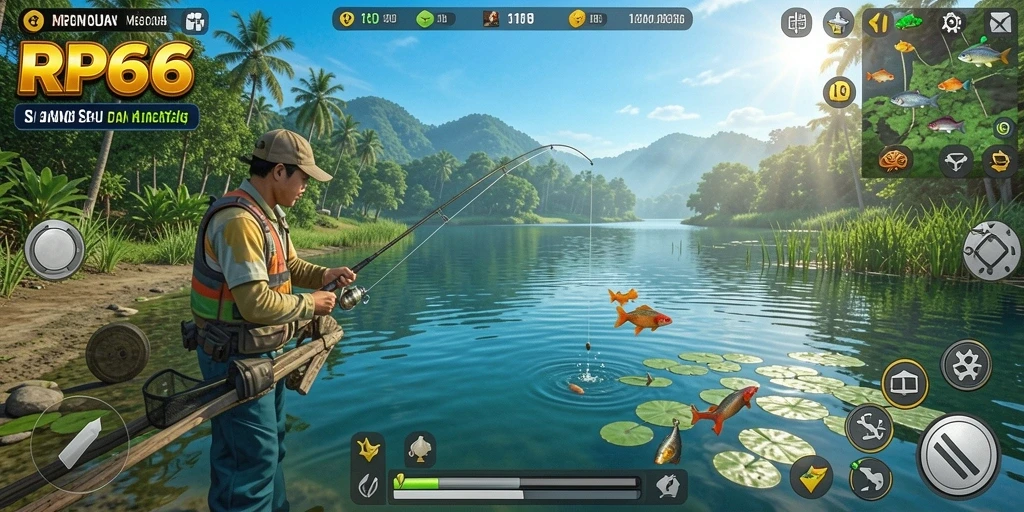 Tangkapan ikan yang menakjubkan dalam RP66 saat memancing.