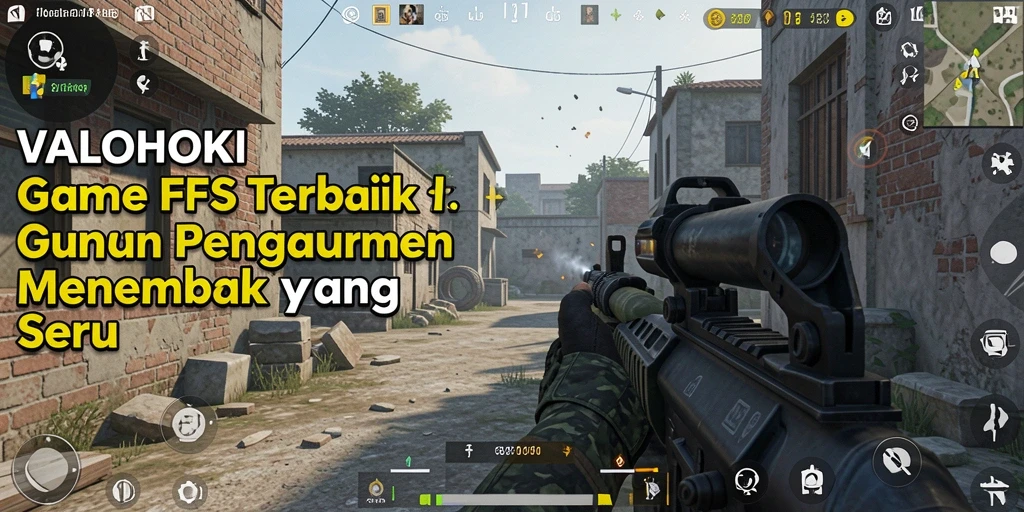 Tampilan gameplay seru dari VALOHOKI dengan aksi menembak yang intens.