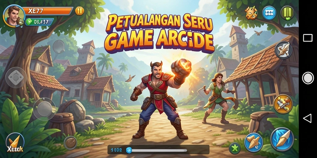 Tangkapan layar XE77 menampilkan grafik gameplay yang menakjubkan dan seru.