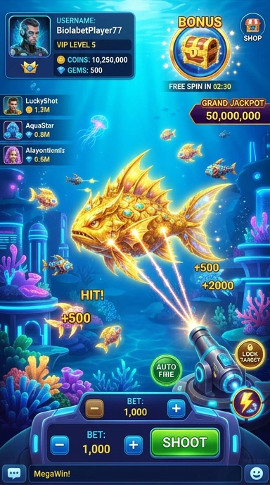 Screenshot antarmuka pengguna aplikasi biolabet.