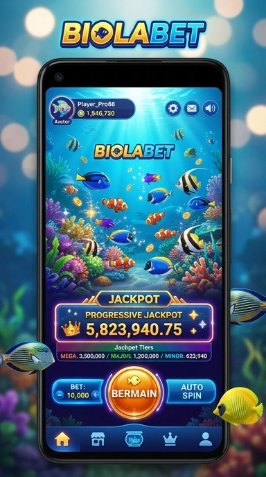 Tampilan aplikasi biolabet yang sederhana dan intuitif.